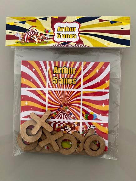 Jogo da Velha Personalizado Circo