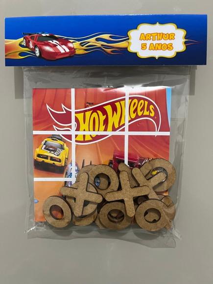 Jogo da Velha Personalizado Hot Wheels