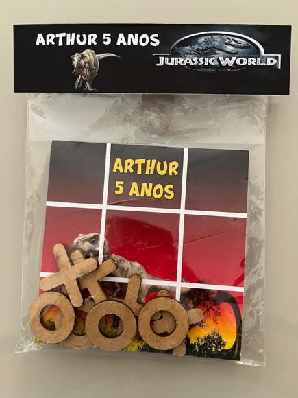 Jogo da Velha Personalizado Jurassic World