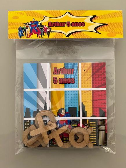 Jogo da Velha Personalizado Liga da Justiça
