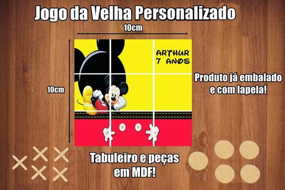 Jogo da Velha Personalizado Mickey