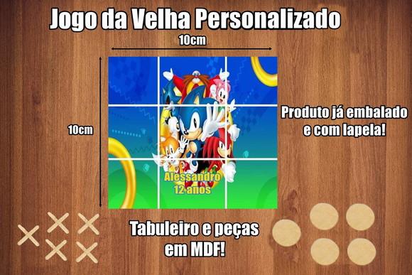 Jogo da Velha Personalizado Sonic