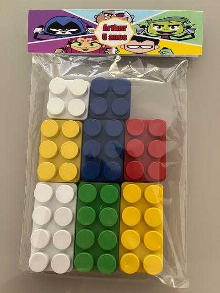 Kit Bloco de Montar Personalizado Jovens Titãs