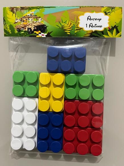 Kit Bloco de Montar Personalizado Mickey Safari