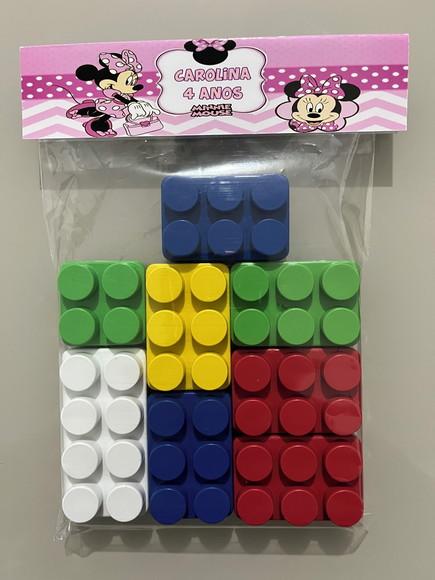 Kit Bloco de Montar Personalizado Minnie