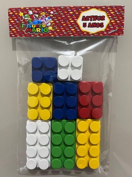 Kit Bloco de Montar Personalizado Super Mário