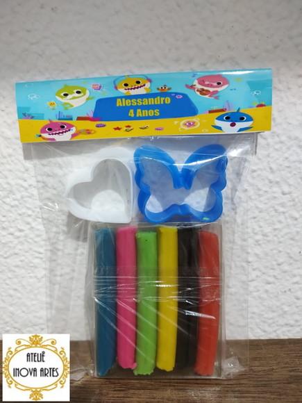Kit Massinha Personalizada Baby Shark