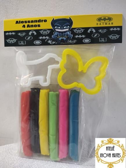 Kit Massinha Personalizada Batman