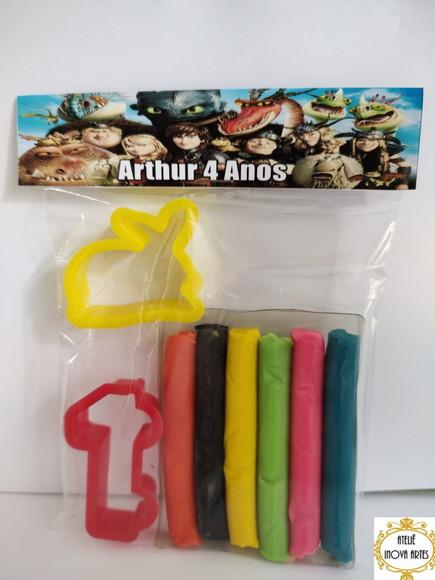 Kit Massinha Personalizada Como Treinar Seu Dragão