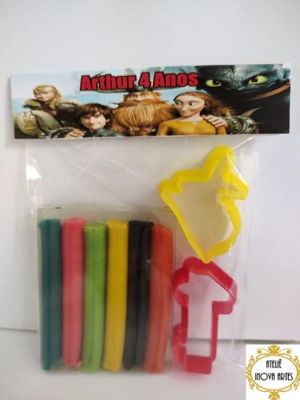 Kit Massinha Personalizada Como Treinar Seu Dragão