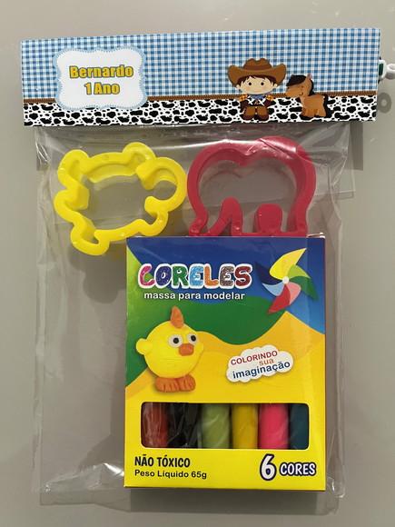 Kit Massinha Personalizada Fazendinha