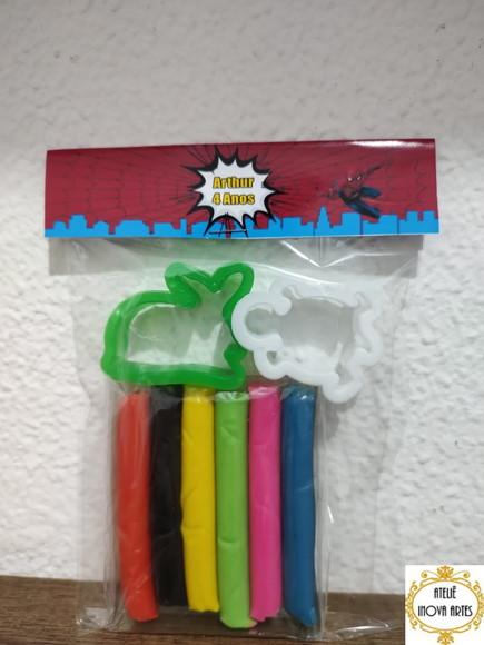 Kit Massinha Personalizada Homem Aranha