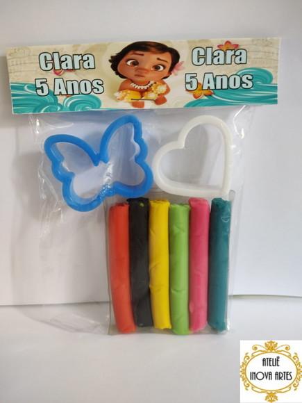 Kit Massinha Personalizada Moana