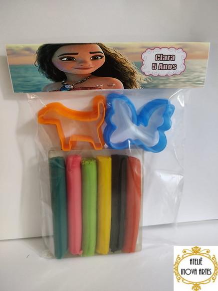 Kit Massinha Personalizada Moana