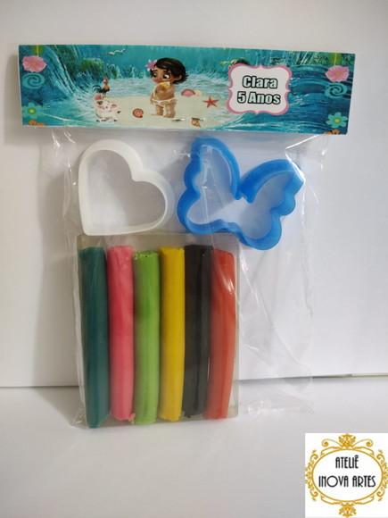 Kit Massinha Personalizada Moana