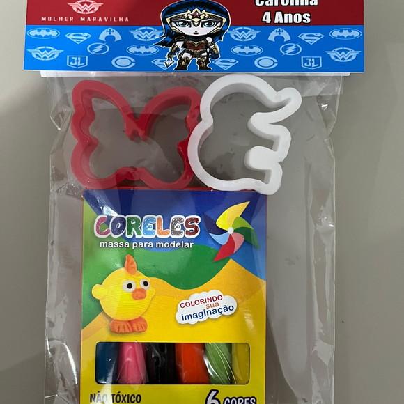 Kit Massinha Personalizada Mulher Maravilha