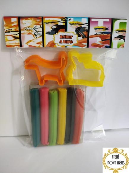 Kit Massinha Personalizada Naruto