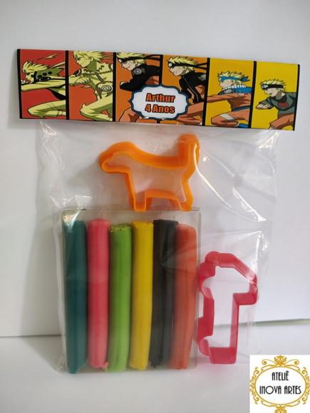 Kit Massinha Personalizada Naruto