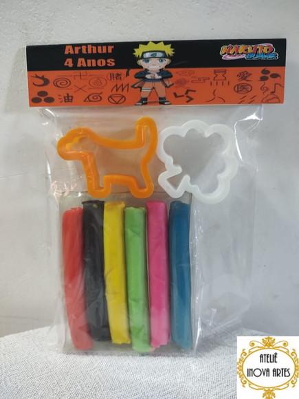 Kit Massinha Personalizada Naruto