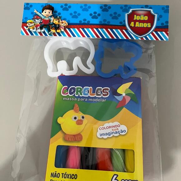 Kit Massinha Personalizada Patrulha Canina