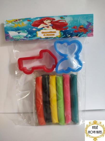 Kit Massinha Personalizada Pequena Sereia