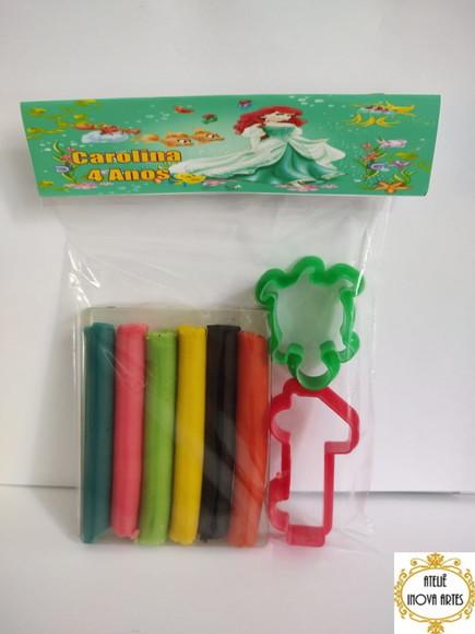Kit Massinha Personalizada Pequena Sereia