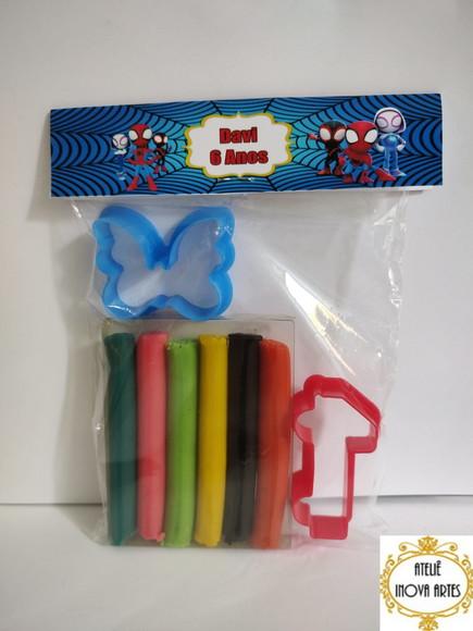 Kit Massinha Personalizada Spidey Seus Amigos Espetaculares