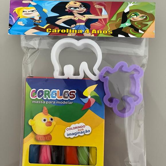 Kit Massinha Personalizada Super Hero Girls