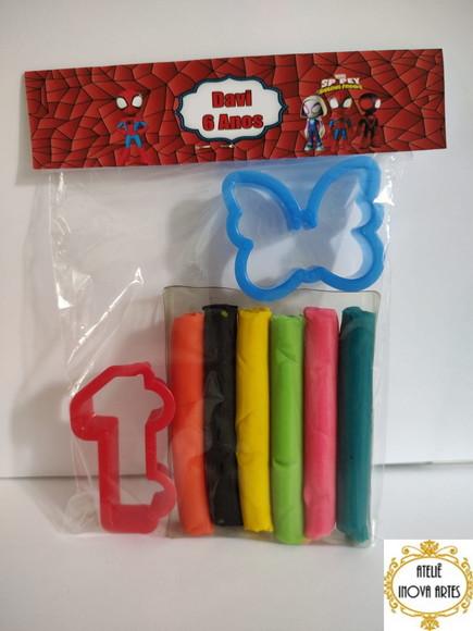 Kit Massinha Personalizada Spidey Seus Amigos Espetaculares