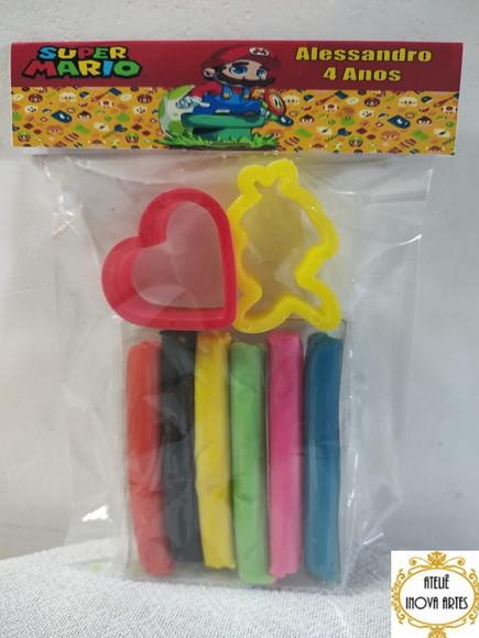 Kit Massinha Personalizada Super Mário