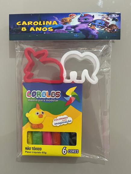 Kit Massinha Personalizada Super Monstros em Ação