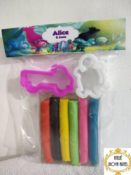 Kit Massinha Personalizada Trolls