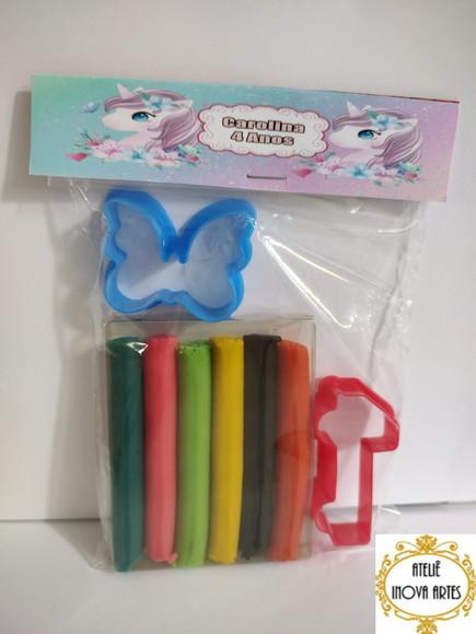 Kit Massinha Personalizada Unicórnio