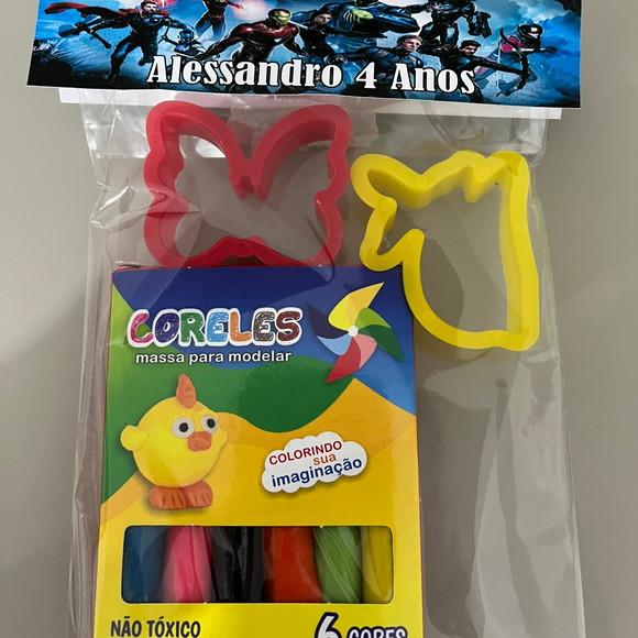 Kit Massinha Personalizada Vingadores