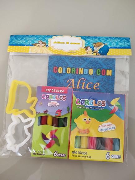Kit para Colorir + Kit Massinha a Bela e a Fera