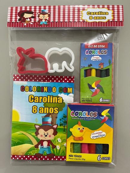 Kit para Colorir + Kit Massinha Chapeuzinho Vermelho
