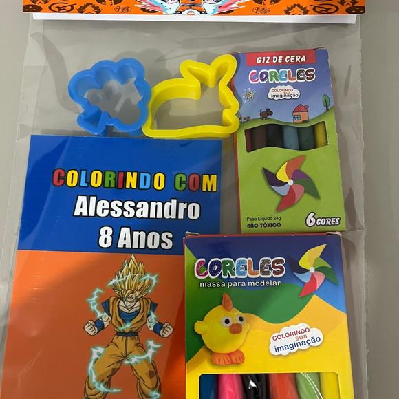 Kit para Colorir + Kit Massinha Dragon Ball Z