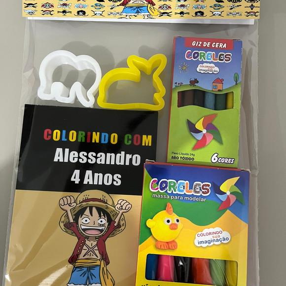 Kit para Colorir + Kit Massinha One Piece
