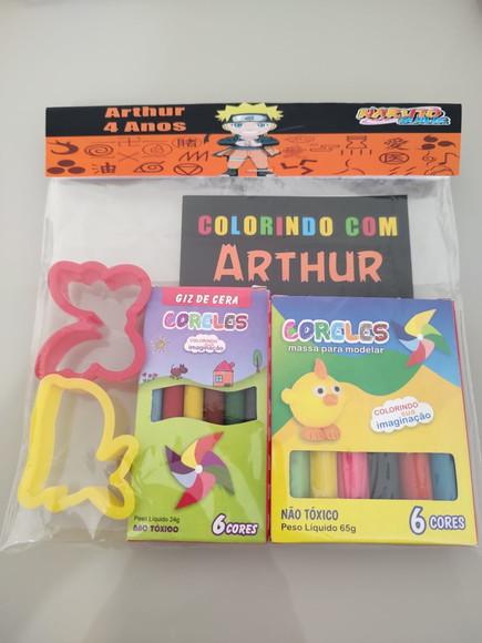 Kit para Colorir + Kit Massinha Naruto