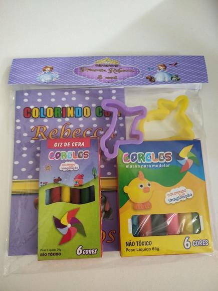 Kit para Colorir + Kit Massinha Princesa Sofia