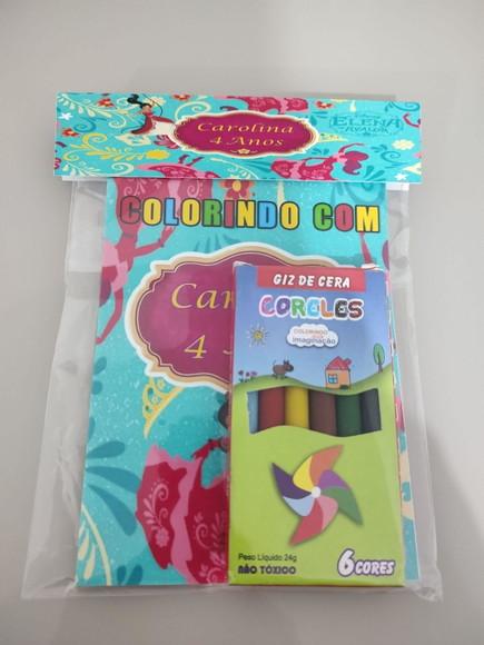 Kit para Colorir Revistinha com Giz de Cera Elena de Avalor