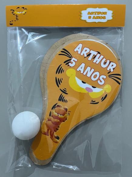 Kit Raquete para Ping Pong Personalizada Garfield