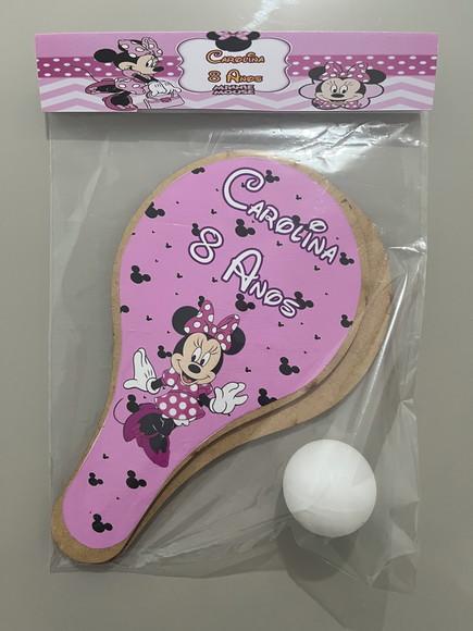 Kit Raquete para Ping Pong Personalizada Minnie