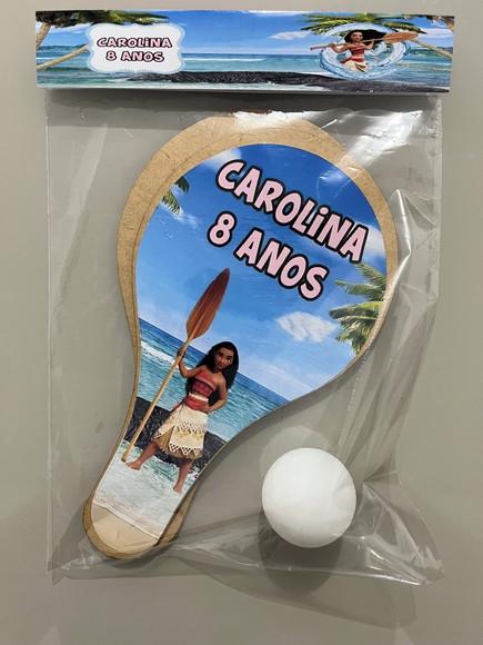 Kit Raquete para Ping Pong Personalizada Moana