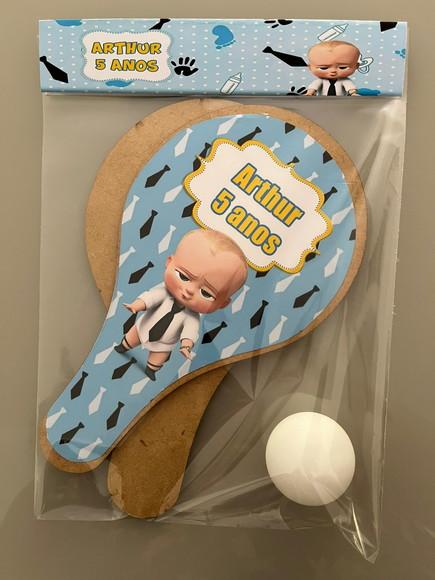 Kit Raquete para Ping Pong Personalizada Poderoso Chefinho