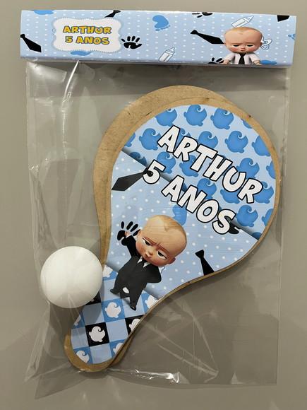 Kit Raquete para Ping Pong Personalizada Poderoso Chefinho