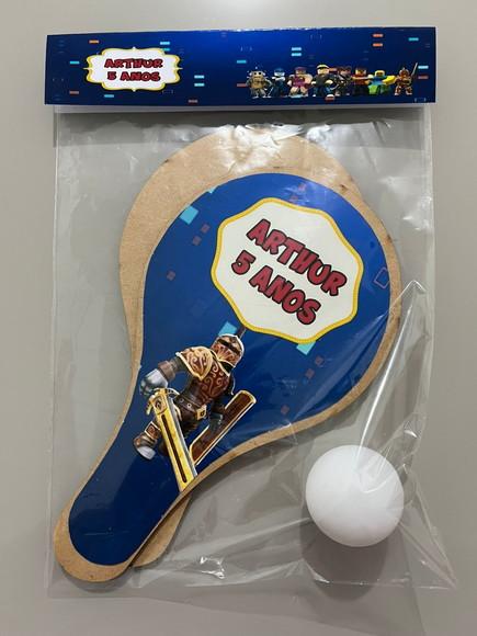 Kit Raquete para Ping Pong Personalizada Roblox