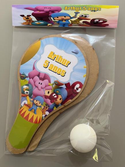 Kit Raquete para Ping Pong Personalizada Pocoyo
