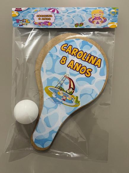 Kit Raquete para Ping Pong Personalizada Pool Party