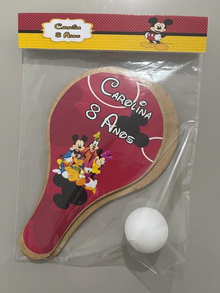 Kit Raquete para Ping Pong Turma do Mickey